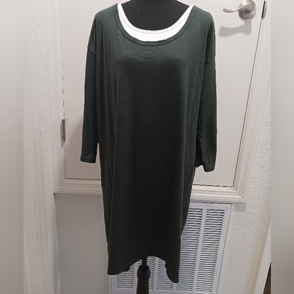GAP Dresses & Skirts - Gap Dark Green Long Sleeve Dress Size L EUC